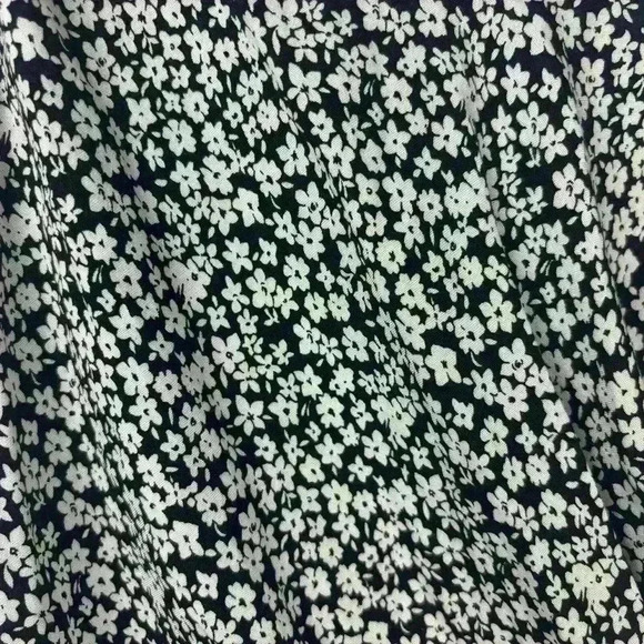 NWT Boutique Black and White Floral Midi Dress whimsigoth - Picture 9 of 16